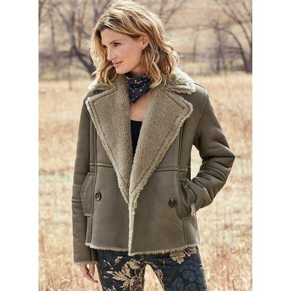 Peruvian Connection Dillon Shearling Jacket Womens Size S Lamb Leather $3000 - Picture 2 of 11